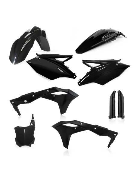 Kit plastiques complet - Noir - ACERBIS Kawasaki 250 KXF 2017