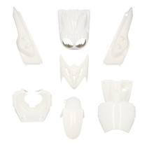 Kit carénages scooter MBK 50 Stunt / Yamaha 50 Slider Naked 2005-2017 Blanc