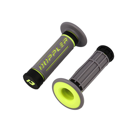 Poignées DOPPLER Grip 3D Gris / Noir / Jaune fluo