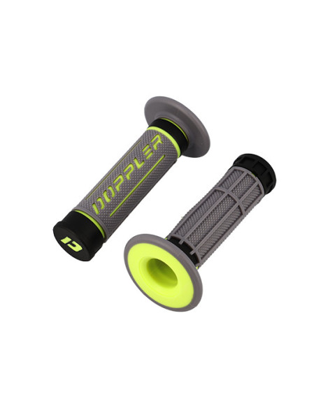Poignées DOPPLER Grip 3D Gris / Noir / Jaune fluo
