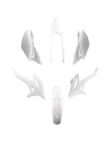Kit carénages 50 à boite Beta 50 RR après 2012 Blanc (6 pièces)