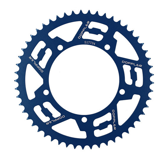 Couronne aluminium 428 53 dents DOPPLER Sherco SM Bleu