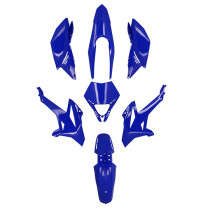 Kit carénages 50 à boite Beta 50 RR après 2012 Bleu (7 pièces)