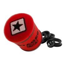 Filtre à air STAGE6 Racing SMALL double mousse rond Rouge (Diam. 28-35-42-45-49-55mm)