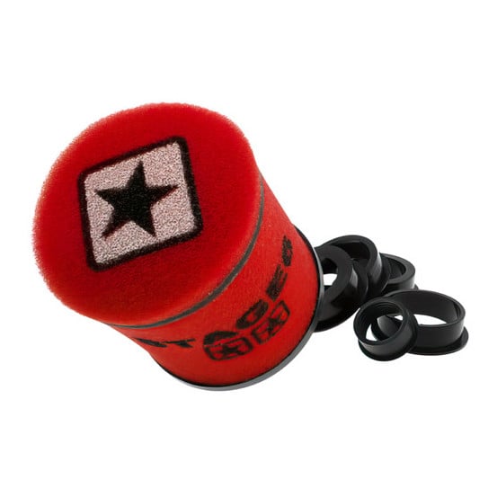 Filtre à air STAGE6 Racing SMALL double mousse rond Rouge (Diam. 28-35-42-45-49-55mm)