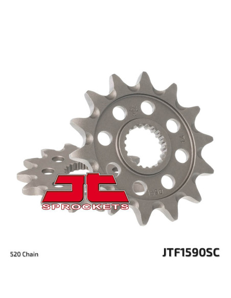 Pignon acier anti-boue JT - 14 dents - Pas 520 - GASGAS 250cc YAMAHA 125 / 250cc