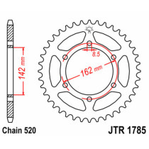 Couronne acier JT - 48 dents - Pas 520 - Réf JTR1785.48