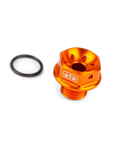 Bouchon d'huile scooter STAGE6 Piaggio - Orange