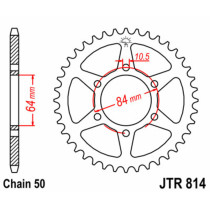 Couronne acier JT - Pas 530 - Nombre de dents au choix