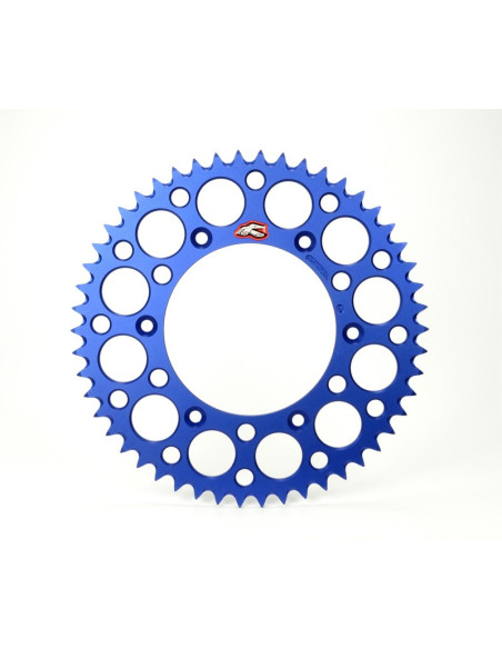 Couronne Ultra-Light Anti-Boue RENTHAL Yamaha 65 YZ 2018-2019 pas 420 Bleu