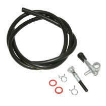 Robinet d'essence à tirette MBK/Motobécane AV88 avec durite noir et colliers