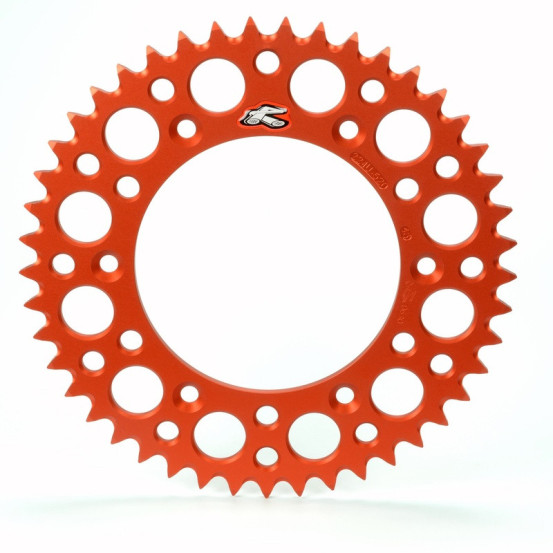 Couronne aluminium RENTHAL 42 dents - Ultra-light anti-boue - HUSABERG KTM HUSQVARNA