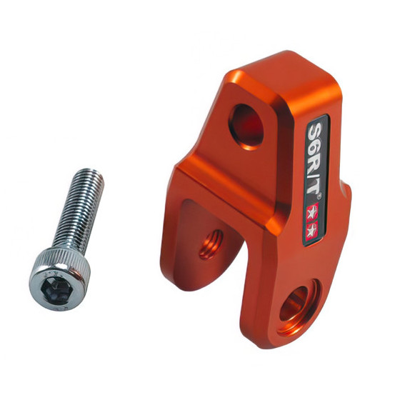 Réhausse d'amortisseur STAGE6 Booster / Nitro +40mm CNC - Orange (homologué)