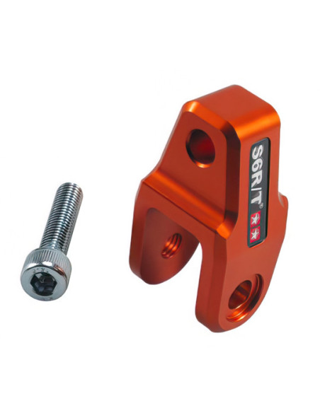Réhausse d'amortisseur STAGE6 Booster / Nitro +40mm CNC - Orange (homologué)