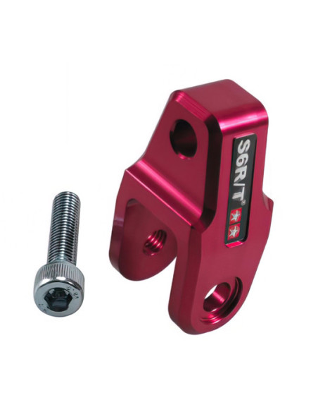 Réhausse d'amortisseur STAGE6 Booster / Nitro +40mm CNC - Rouge (homologué)