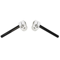 Guidon bracelet Ø28mm DOPPLER aluminium CNC Noir