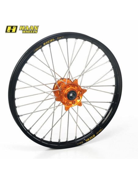 Roue avant complète HAAN WHEELS (21x1,60) HUSABERG - KTM Noir/Orange