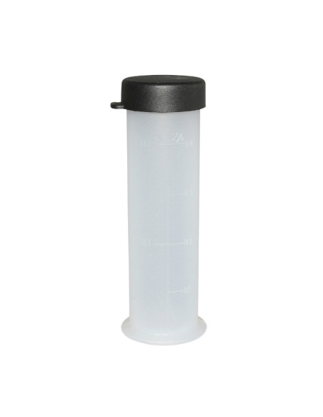 Doseur/éprouvette POLINI gradué transparent 100ml avec bouchon