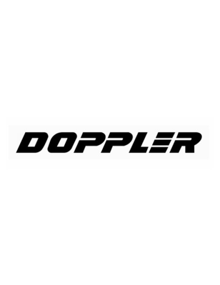 Autocollant silencieux d'échappement DOPPLER Noir