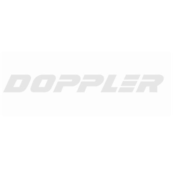 Autocollant silencieux d'échappement DOPPLER Blanc