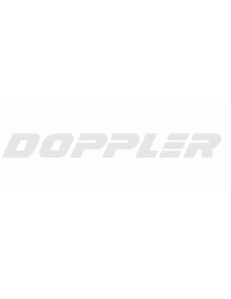 Autocollant silencieux d'échappement DOPPLER Blanc