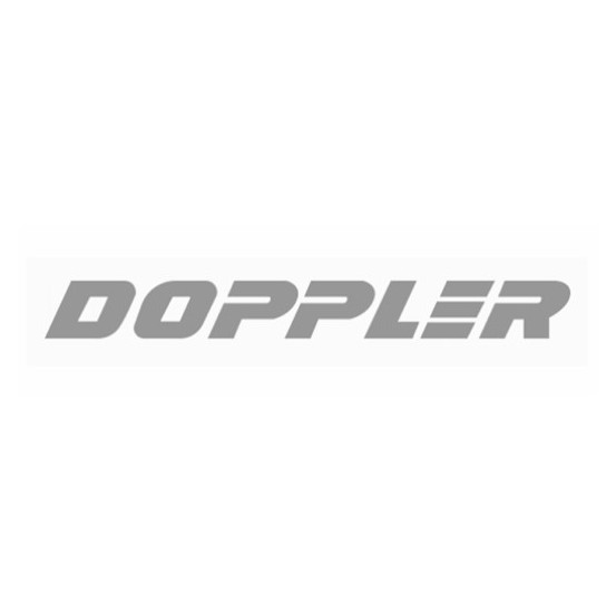 Autocollant silencieux d'échappement DOPPLER Chromé