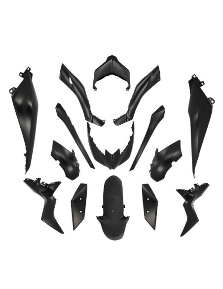 Kit carénages maxiscooter Yamaha 125-300-400 XMAX après 2018 Noir mat