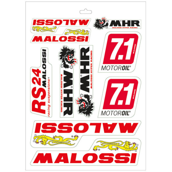 Autocollants MALOSSI (planche 245x350mm)