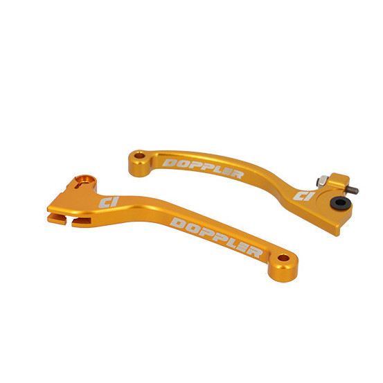 Jeu de leviers DOPPLER Rieju MRT / Sherco / Derbi DRD Evo CNC Orange (AJP)