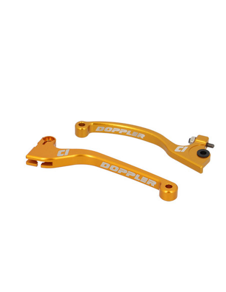 Jeu de leviers DOPPLER Rieju MRT / Sherco / Derbi DRD Evo CNC Orange (AJP)