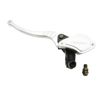Maître cylindre d'embrayage hydraulique moto universel alu CNC Noir Argent