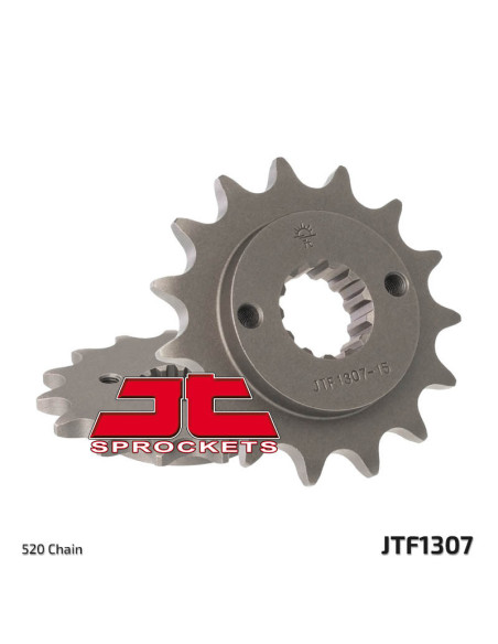 Pignon acier JT - 14 dents - Pas 520 - HONDA 650cc KAWASAKI 600 / 636cc
