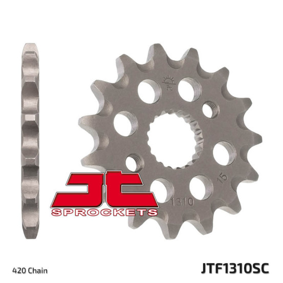 Pignon acier anti-boue JT - 15 dents - Pas 420 - HONDA CRF R