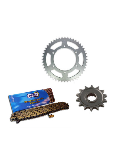 Kit chaine 520 AFAM - Couronne alu - Type de chaine au choix - GAS GAS TXT 250 2015-2020