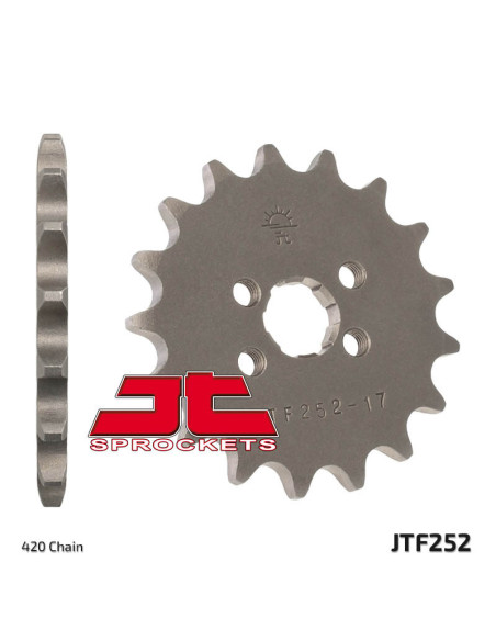 Pignon acier JT - 14 dents - Pas 420 - HONDA 70 ATC / 80 CRF F