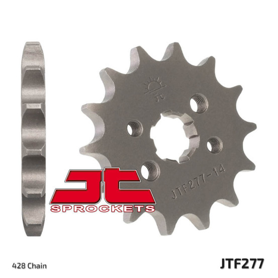 Pignon acier JT - 13 dents - Pas 428 - HONDA 90 TRX X 2009-2014