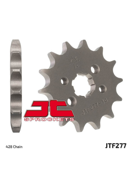 Pignon acier JT - 13 dents - Pas 428 - HONDA 90 TRX X 2009-2014