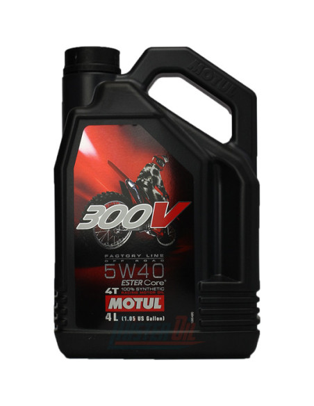 MOTUL 300V 5w40 Factory Line OFF ROAD huile moteur 4T 4 Litres