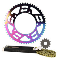 Kit chaine aluminium 13x53 DOPPLER Sherco Enduro / SM Néochrome (428 - 5 fixations)