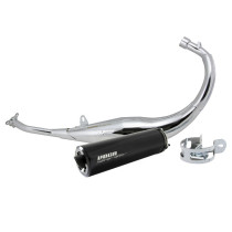 Pot d'échappement Voca Chromed Derbi 50 Senda/GPR/Aprilia 50 RS4/Gilera 50 SMT/RCR (passage bas - silencieux Aluminium Noir)