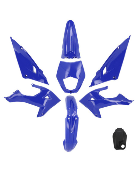 Kit carénages 50 à boite Rieju 50 MRT / MRT SM / Pro / Enduro 2022-2024 Bleu brillant