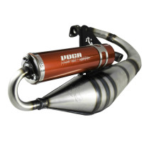 Pot d'échappement Voca Sabotage V2 MBK 50 Booster/Stunt/Yamaha 50 BWS/SLIDE/Aprilia 50 SR (silencieux Rouge)