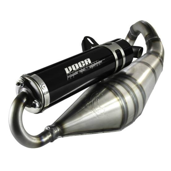 Pot d'échappement Voca Sabotage V2 MBK 50 Nitro/OVETTO/Yamaha 50 Aerox/NEOS/Malaguti 50 F12/Aprilia 50 SR (silencieux Noir)