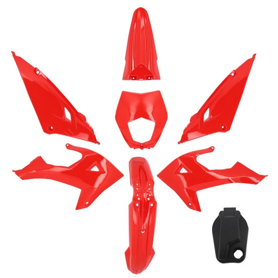 Kit carénages 50 à boite Rieju 50 MRT / MRT SM / Pro / Enduro 2022-2024 Rouge brillant