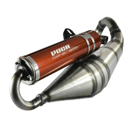 Pot d'échappement Voca Sabotage V2 MBK 50 Nitro/OVETTO/Yamaha 50 Aerox/NEOS/Malaguti 50 F12/Aprilia 50 SR (silencieux Rouge)