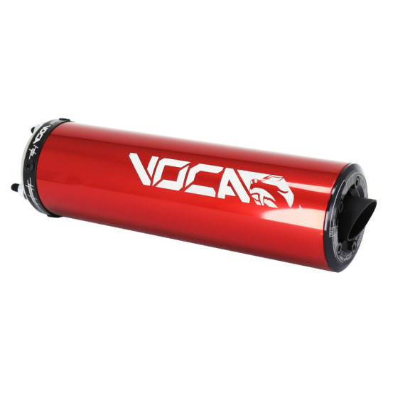 Silencieux Voca 50cc Rouge pour Rookie/Chromed/SCR/MK/BARIKIT