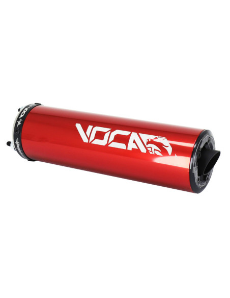 Silencieux Voca 50cc Rouge pour Rookie/Chromed/SCR/MK/BARIKIT