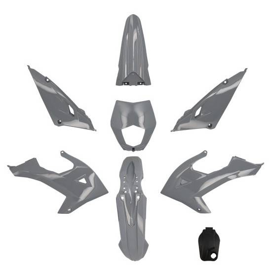 Kit carénages 50 à boite Rieju 50 MRT / MRT SM / Pro / Enduro 2022-2024 Gris Nardo