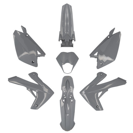 Kit carénages 50 à boite Rieju 50 MRT/MRT SM/Pro/Enduro 2009-2021 Gris Nardo