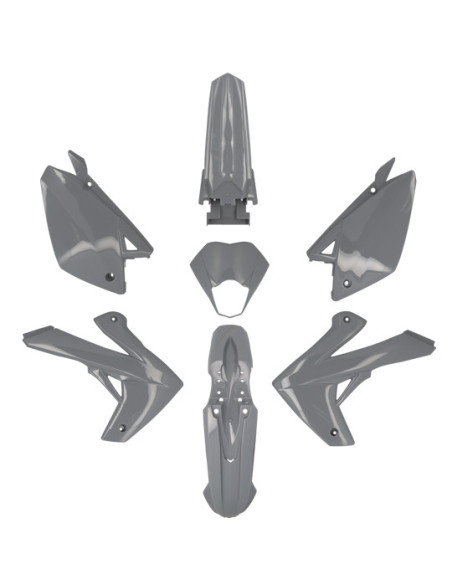 Kit carénages 50 à boite Rieju 50 MRT/MRT SM/Pro/Enduro 2009-2021 Gris Nardo